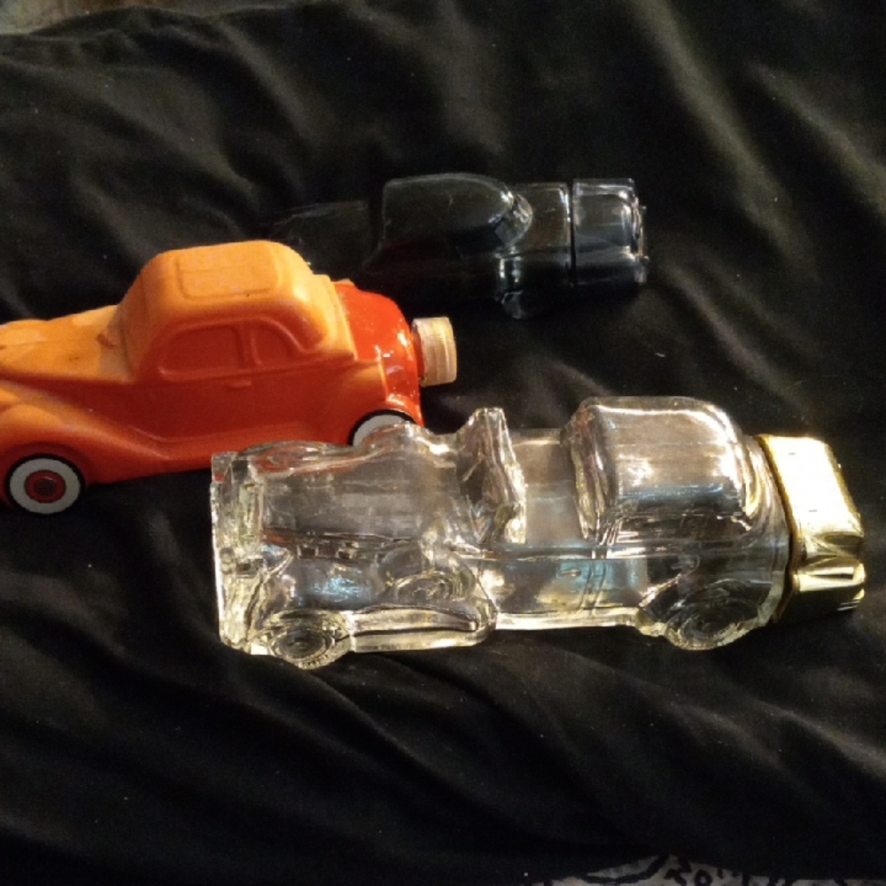 Vintage Car Shaped Perfume Bottles - Set of 3